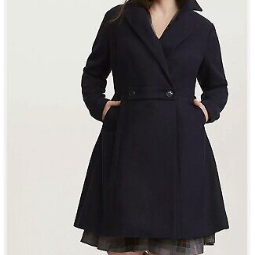 Torrid Outlander Claire Swing Coat - Navy